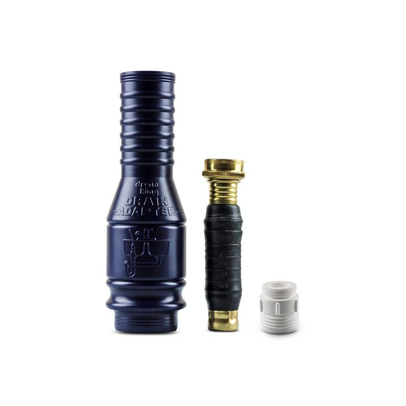 Drain King VIP1 Drain Unclogging Kit With Kitchen Sink Crossbar Adapter, 1 to 2 Inch - Image 1